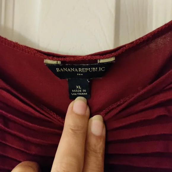 Wine Colored BANANA REPUBLIC dress - size XL - Picture 3 of 4
